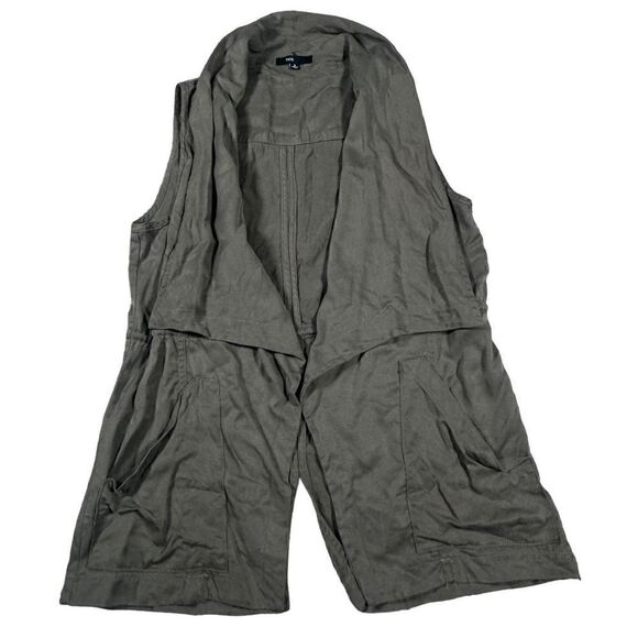 Fate Olive Green Women’s Drape Vest size small - Picture 1 of 7